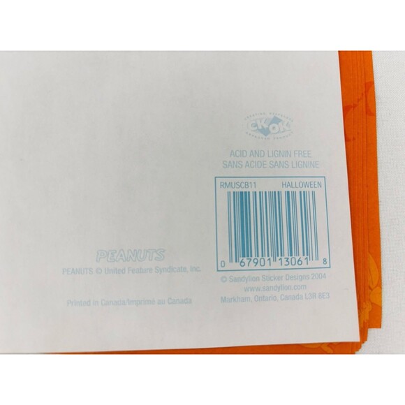 Vintage Peanuts Scrapbooking Paper Lot - Sandylion‎ Sandy Lion 2004 Snoopy - Picture 7 of 9